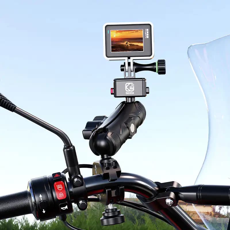 Kewig R22B-C13 GoPro handlebar clamp mount set