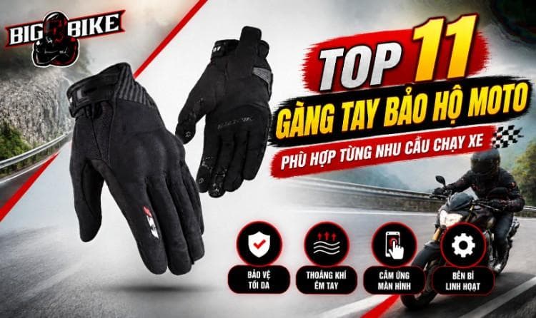 11 găng tay bảo hộ moto đáng chọn cho mọi nhu cầu