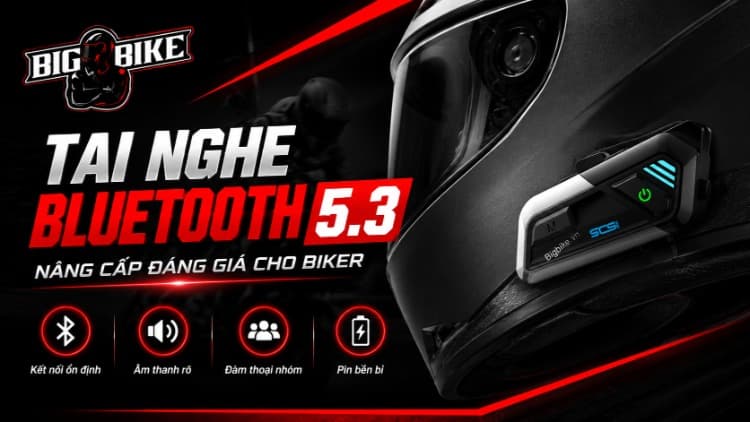 Tai nghe Bluetooth 5.3: Nâng cấp đáng giá cho biker