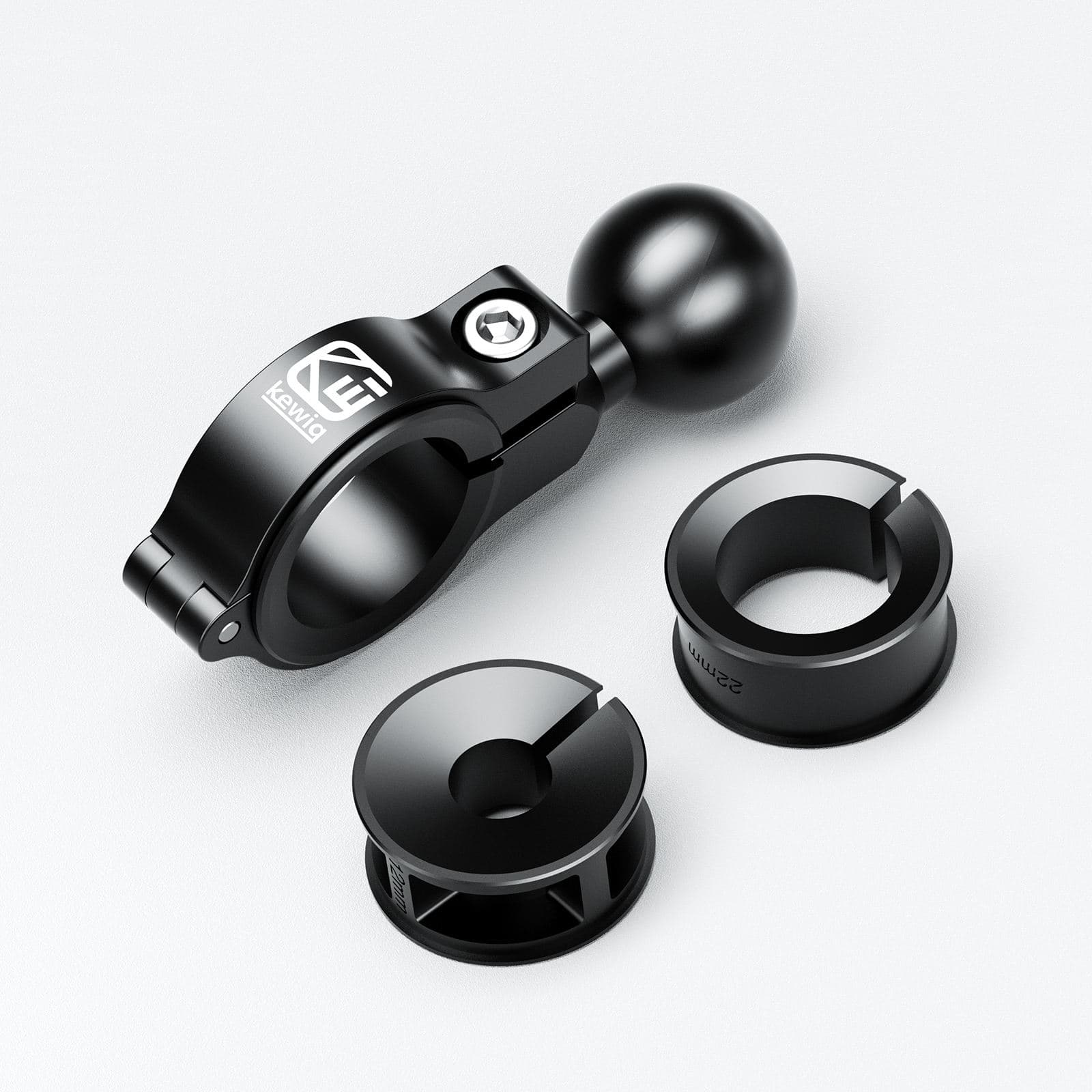Kewig C2U2 handlebar clamp with 1 inch ball