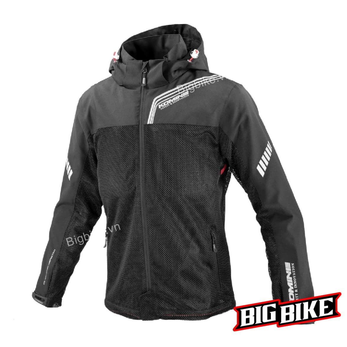 KOMINE Áo Bảo Hộ Mô Tô Xe Máy Phượt Touring Parka LƯỚI NHẸ JK 179 ENIGMA Cao Cấp