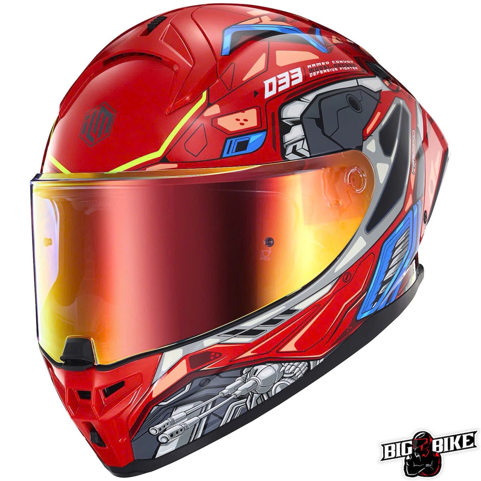 ILM Mũ Bảo Hiểm Mô Tô Xe Máy Phượt MF510 Fullface Racing Cao Cấp