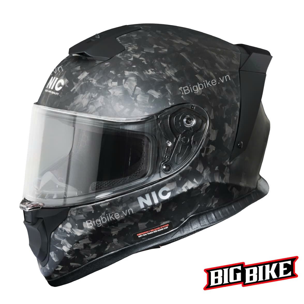 Mũ bảo hiểm fullface NIC N02