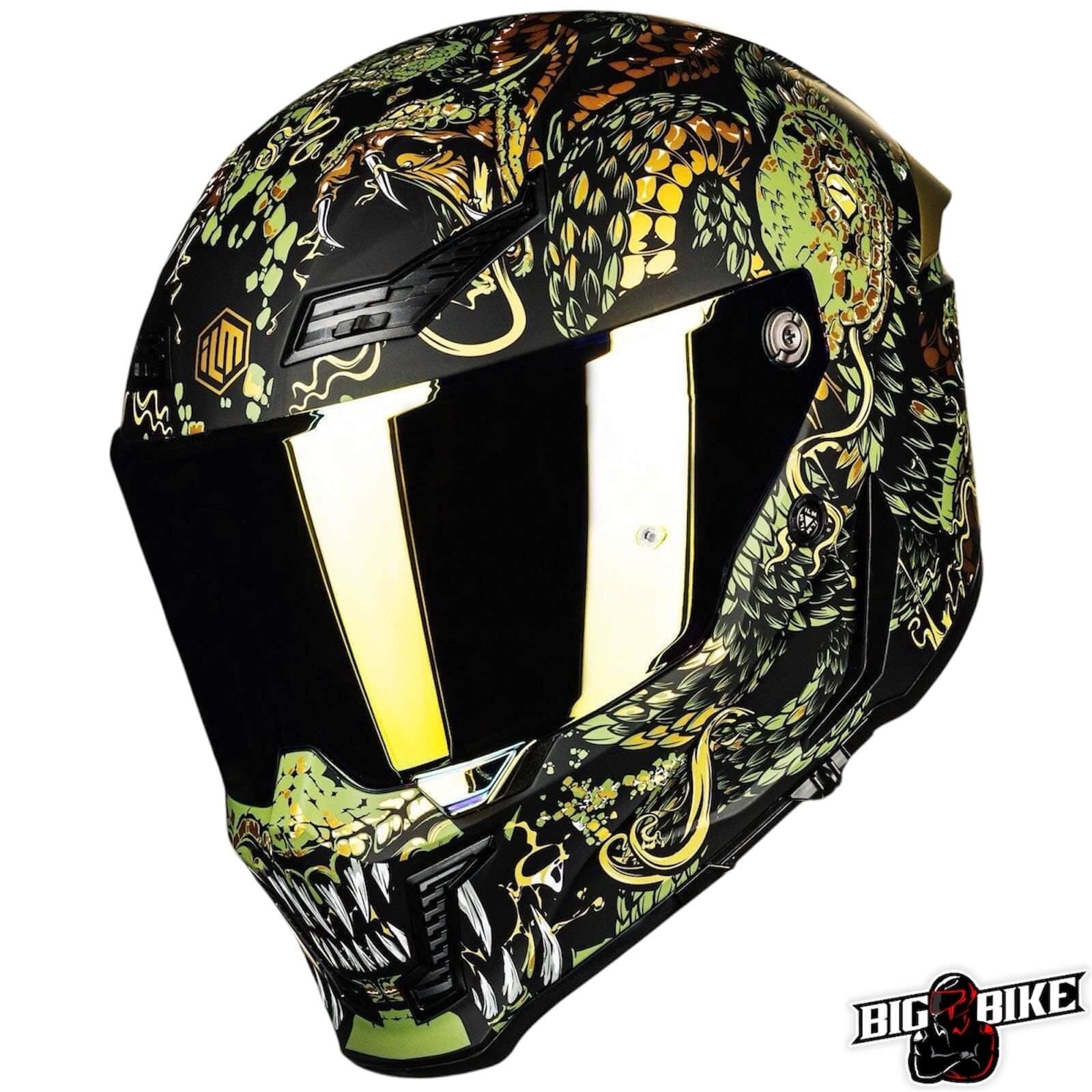 ILM Mũ Bảo Hiểm Mô Tô Xe Máy Phượt MF 509 Fullface Racing Cao Cấp