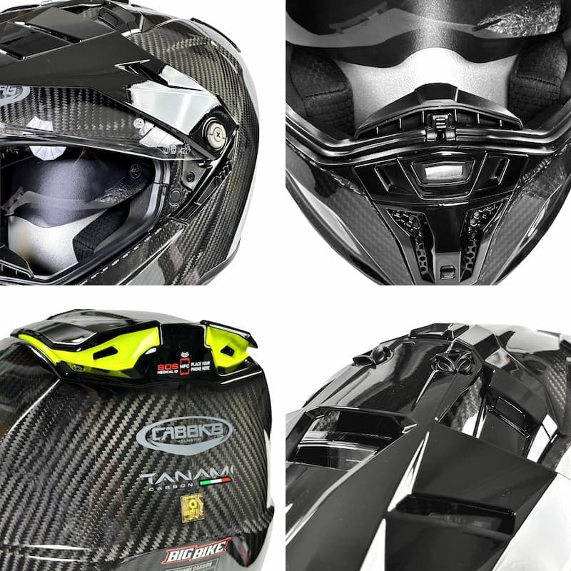 Mũ bảo hiểm dual sport Caberg Tanami Carbon