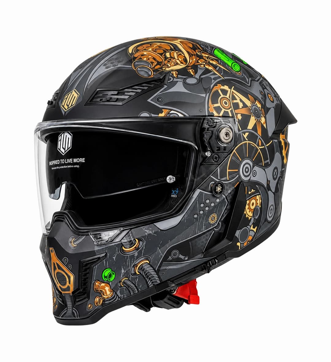 ILM Mũ Bảo Hiểm Mô Tô Xe Máy Phượt MF 509 Fullface Racing Cao Cấp
