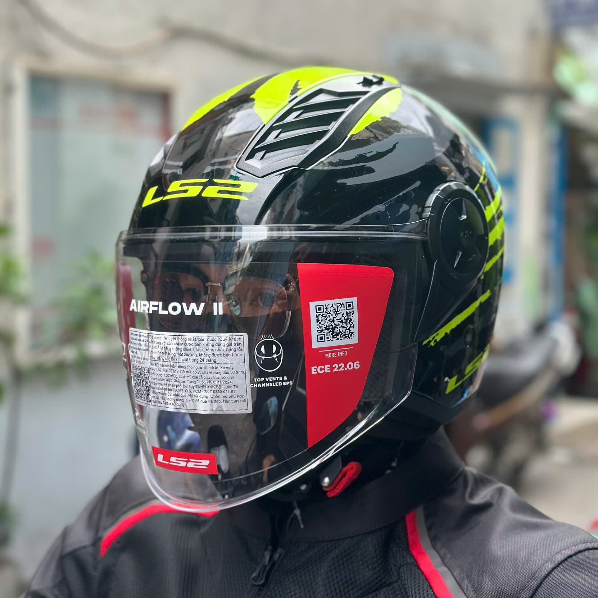 Mũ bảo hiểm 3/4 LS2 OF616 Airflow II