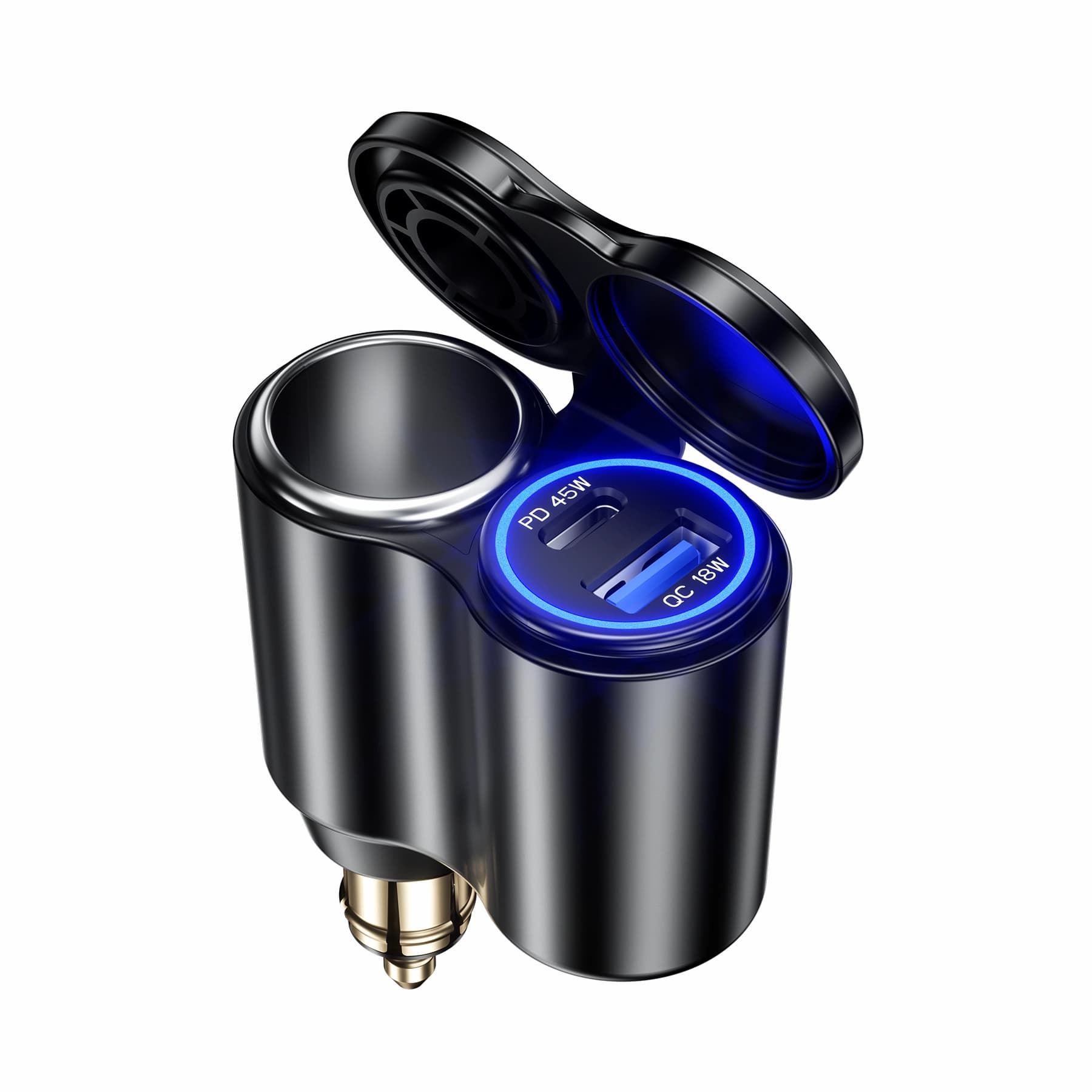 Sạc USB ổ DIN cho xe BMW, Triumph kèm tẩu 12V Kewig B9
