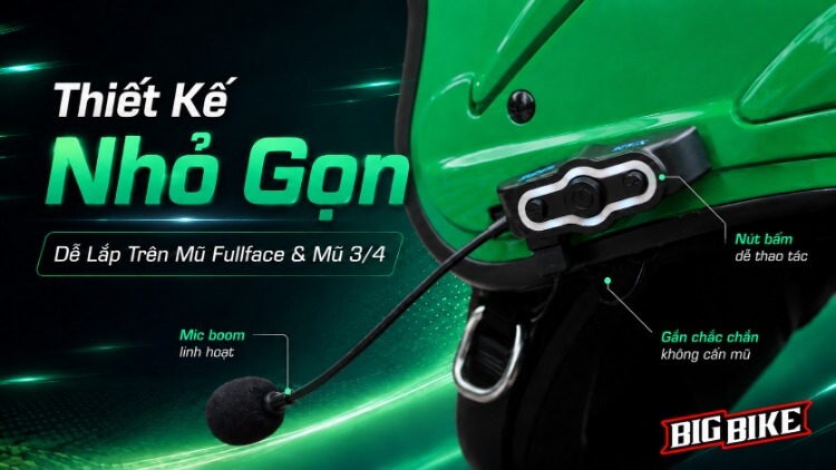 thiet-ke-nho-gon-cua-tai-nghe-scs-s7x-cho-mu-fullface-va-mu-3-4 thiet-ke-nho-gon-cua-tai-nghe-bluetooth-mu-bao-hiem-fullface