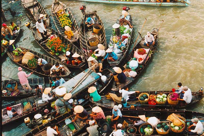 chợ nổi cái răng cần thơ