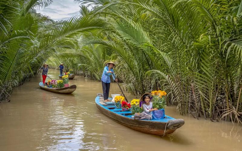 sông nước tại cù lao thới sơn