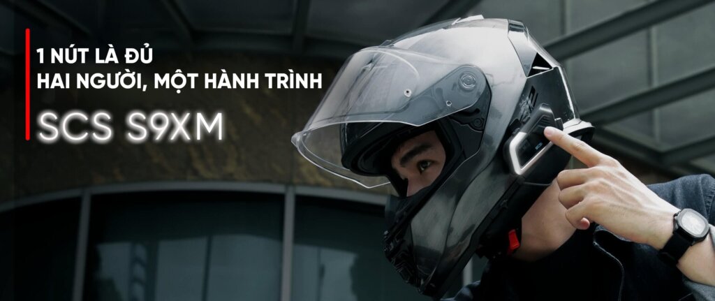 scs s9xm tai nghe bluetooth dành cho mũ bảo hiểm 